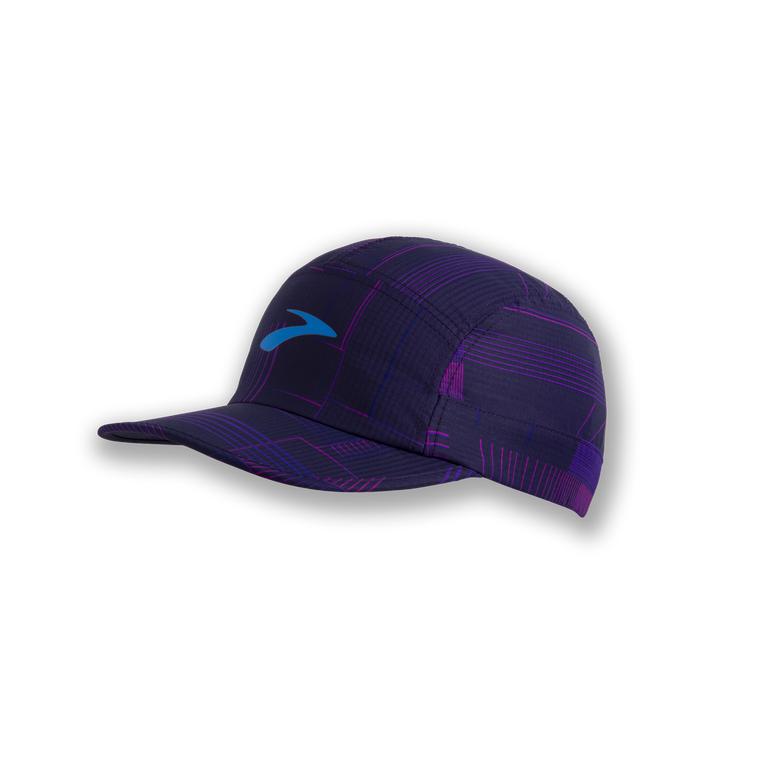 Brooks PROPEL Running Hat Womens Canada - Matrix Navy Print/Purple (GLV140562)